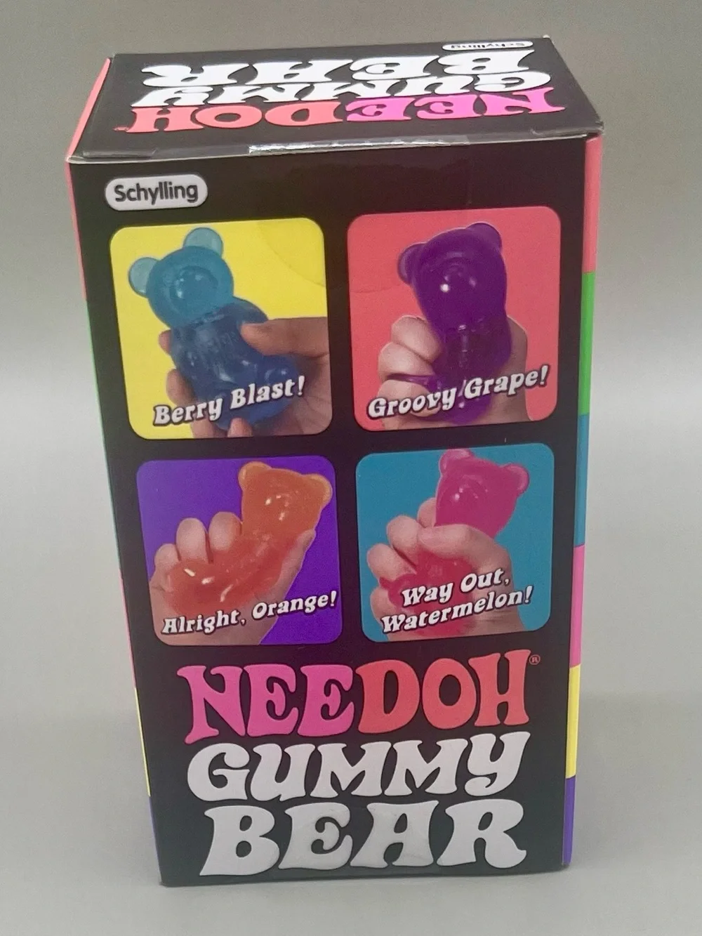 Authentic NEEDOH Gummy Bear Squishy Toy 🩷 PINK ~ Way Out Watermelon 🍉 NEW in BOX